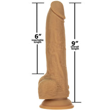 Afbeelding in Gallery-weergave laden, Naked Addiction - 9 Inch Thrusting Dong met Remote Caramel
