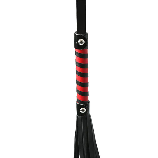 Sportsheets -  Sex & Mischief Red & Black Stripe Flogger