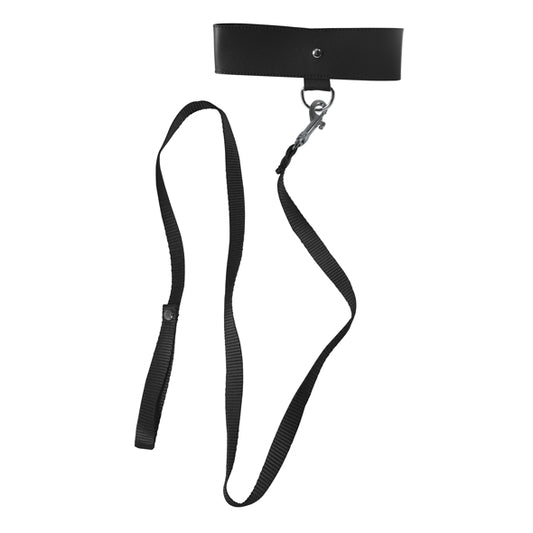 Sportsheets -  Sex & Mischief Black Leash & Collar