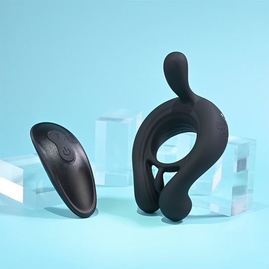 Playboy Pleasure - Triple Play Cockring Black