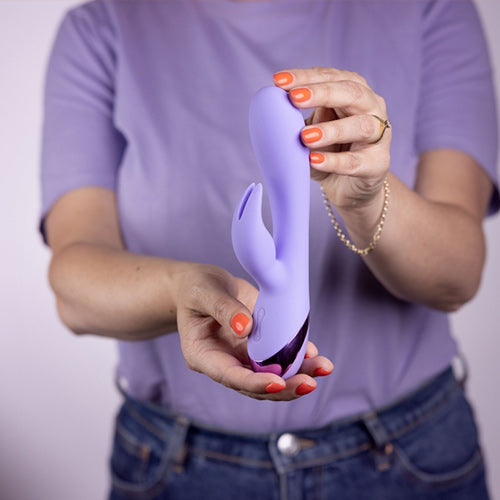 Loveline Smooth Rabbit Vibrator Digital Lavender 20 Cm