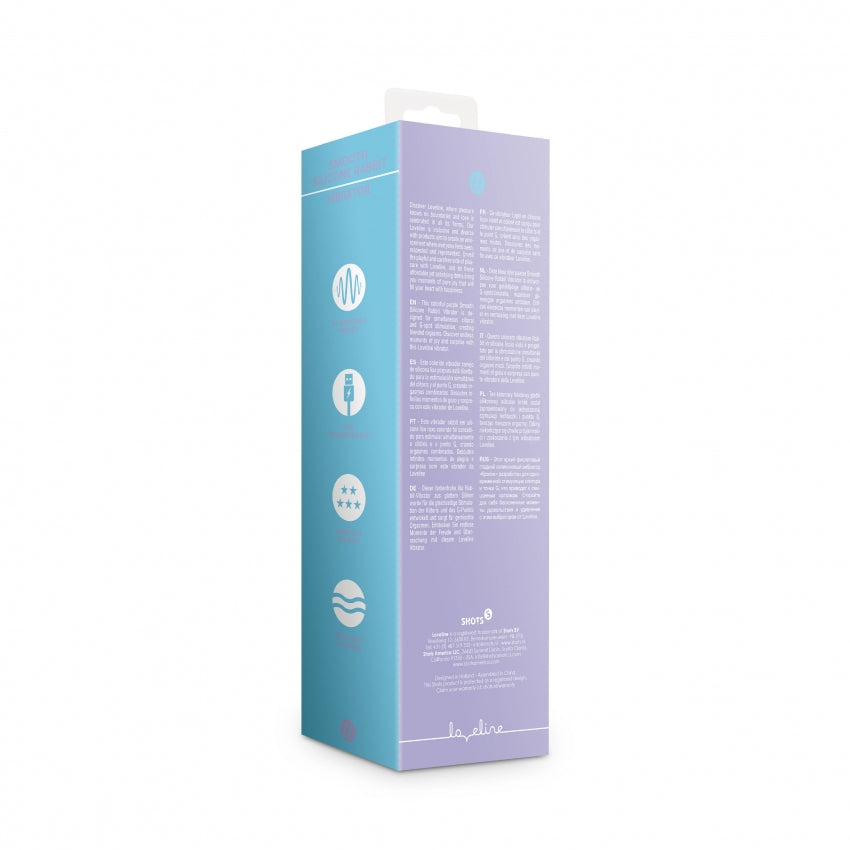 Loveline Smooth Rabbit Vibrator Digital Lavender 20 Cm