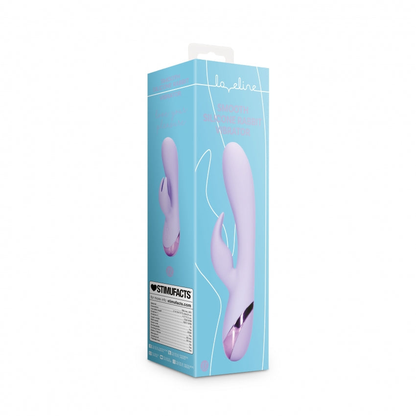 Loveline Smooth Rabbit Vibrator Digital Lavender 20 Cm