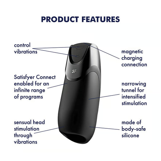 Satisfyer Men Vibration+ Masturbator Met App