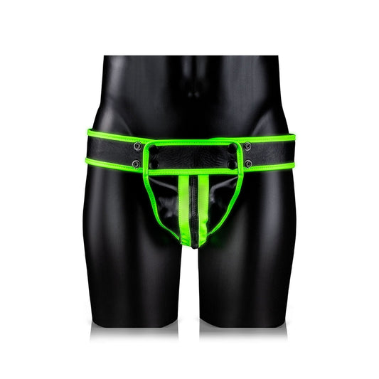 Ouch! Glow in the Dark Gestreepte Jockstrap #4