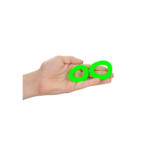 Ouch! Glow in the Dark Cockringset - 2 Stuks